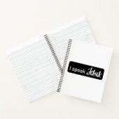 Gepersonaliseerd Ik Spreek Jezus Zwart & Wit op Wi Notitieboek (Binnen)