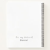 Gepersonaliseerd Ik Spreek Jezus Zwart & Wit op Wi Notitieboek (Achterkant)