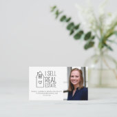 Gepersonaliseerd Ik verkoop onroerend goed foto Visitekaartje (Staand voorkant)