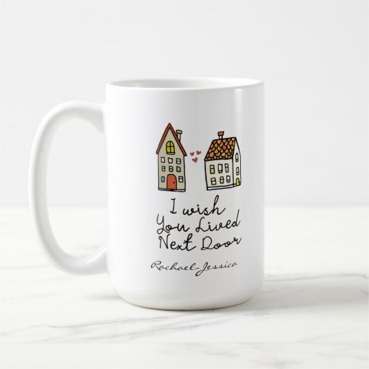 Gepersonaliseerd Ik wou dat je naast de Coffee-Mok Koffiemok (Links)