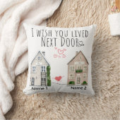 Gepersonaliseerd Ik wou dat je naast de deur cadea Kussen (Deken)