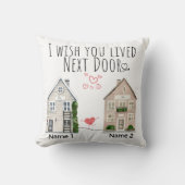Gepersonaliseerd Ik wou dat je naast de deur cadea Kussen (Voorkant)