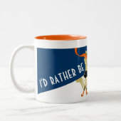 Gepersonaliseerd: Ik zou liever gaan zingen!  Skie Tweekleurige Koffiemok (Links)