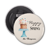 Gepersonaliseerd Illustrated Spring-Easter 2.25 Ma Button Flesopener (Voorkant)