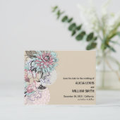Gepersonaliseerd - Illustratie Floral slaat de dat Briefkaart (Staand voorkant)