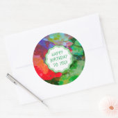 Gepersonaliseerd Impressionistisch Geheim Roos Tui Ronde Sticker (Envelop)