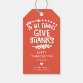 Gepersonaliseerd in alle dingen geven Bedankt Sina Cadeaulabel (Voorkant)