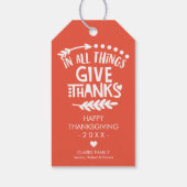 Gepersonaliseerd in alle dingen geven Bedankt Sina Cadeaulabel (Achterkant)