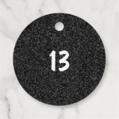 Gepersonaliseerd in haar verjaardagsevenement bedankjes labels (Achterkant)