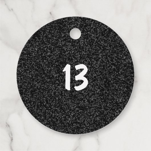 Gepersonaliseerd in haar verjaardagsevenement bedankjes labels (Achterkant)