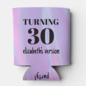 Gepersonaliseerd in haar verjaardagsevenement blikjeskoeler (Achterkant)