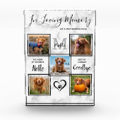 Gepersonaliseerd in het liefhebben van Memory Pet  Fotoblokken (Voorkant)