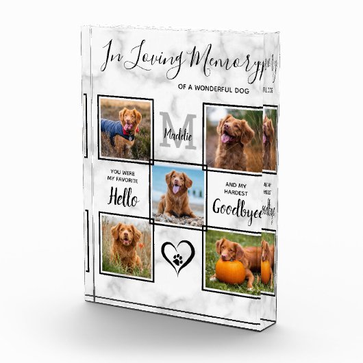 Gepersonaliseerd in het liefhebben van Memory Pet Fotoblokken (Rechts)