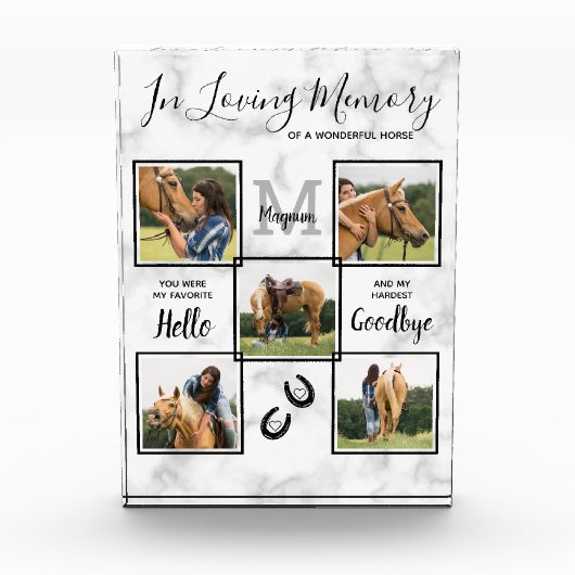 Gepersonaliseerd in het liefhebben van Memory Pet  Fotoblokken (Voorkant)