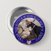 Gepersonaliseerd in HONOR VAN MIJN SON Militaire B Ronde Button 7,6 Cm (Voorkant /achterkant)