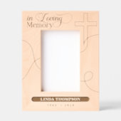 Gepersonaliseerd in Liefdevol Geheugen Houten Foto Gegraveerde Lijstjes (Voorkant)