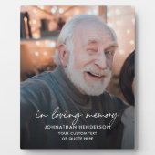 Gepersonaliseerd in liefdevolle herinnering foto fotoplaat (Voorkant)