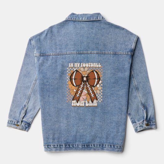 Gepersonaliseerd in mijn Football mama tijdperk Denim Jacket (Achterkant)
