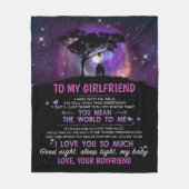 Gepersonaliseerd in mijn Vriendin bedoel je de wer Fleece Deken (Voorkant)