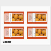 Gepersonaliseerd inblikflesje label, aangepaste po rechthoekige sticker (Vel)