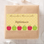 Gepersonaliseerd inbliklabel met een Apple-thema Etiket (Insitu)