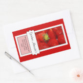 Gepersonaliseerd inblikpot label, aangepaste aardb rechthoekige sticker (Envelop)