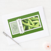 Gepersonaliseerd inblikpot label, aangepaste groen rechthoekige sticker (Envelop)