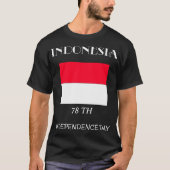 Gepersonaliseerd Indonesia Independence Day T-shir T-shirt (Voorkant)