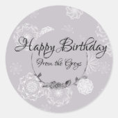 Gepersonaliseerd ingewikkeld cadeau label (Voorkant)