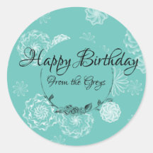 Gepersonaliseerd ingewikkeld cadeau label