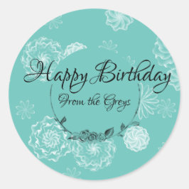 Gepersonaliseerd ingewikkeld cadeau label