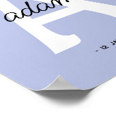 Gepersonaliseerd Initiaal | Aangepaste naam Monogr Poster (Hoek)