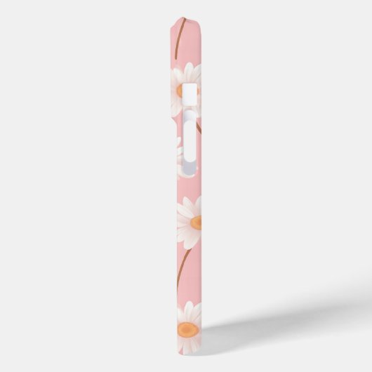 Gepersonaliseerd Initiaal Daisy Pattern op Soft Pi Case-Mate iPhone Case (Achterkant / Links)