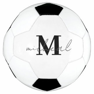 Gepersonaliseerd Initiaal en Naam Monogram Voetbal