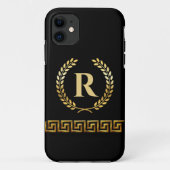 Gepersonaliseerd Initiaal Griekenland Case-Mate iPhone Case (Achterkant)