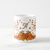 Gepersonaliseerd Initiaal laat je zorgen achter Koffiemok (Center)