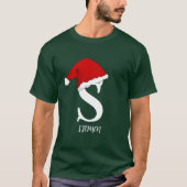Gepersonaliseerd initiaal matching familie Xmas py T-shirt (Voorkant)