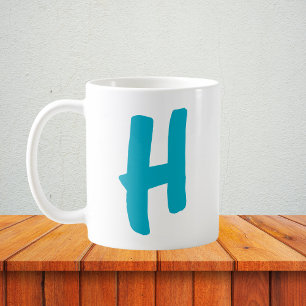 Gepersonaliseerd Initiaal met vetgedrukte letters Koffiemok