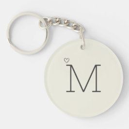 Gepersonaliseerd Initiaal Modern Sleutelhanger