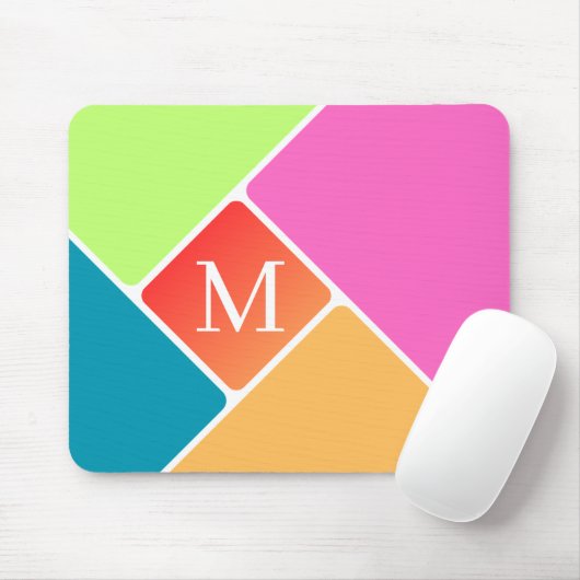 Gepersonaliseerd Initiaal Mousepad Muismat (Met muis)