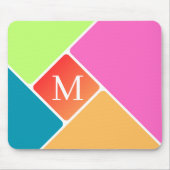 Gepersonaliseerd Initiaal Mousepad Muismat (Voorkant)