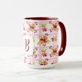 Gepersonaliseerd Initiaal op de Mok van Red Berry  (Voorkant rechts)