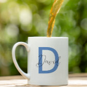 Gepersonaliseerd initiaal trendy Naam koffie Mok