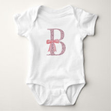 Gepersonaliseerd Initiaal voor baby meisje "B"