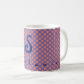 Gepersonaliseerd Initiaal voornaam Koffiemok (Voorkant rechts)