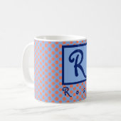 Gepersonaliseerd Initiaal voornaam Koffiemok (Voorkant links)