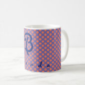 Gepersonaliseerd Initiaal voornaam Koffiemok (Voorkant rechts)