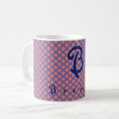 Gepersonaliseerd Initiaal voornaam Koffiemok (Voorkant links)