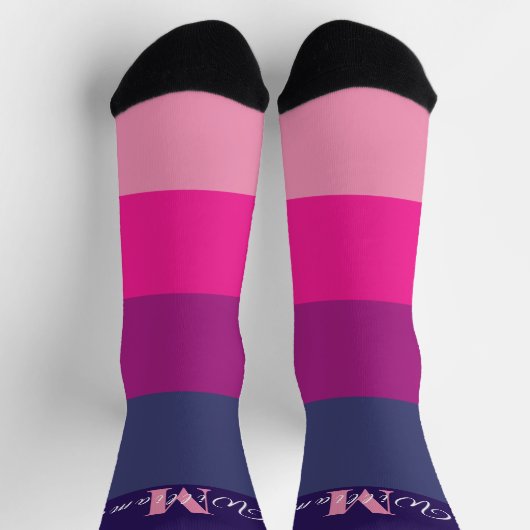 Gepersonaliseerd Initialen Monogram voor Zonsonder Sokken (Top)