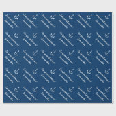 Gepersonaliseerd inpakpapier | anker voor zeeschep (Vlak)